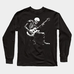 Skeleton playing the guitar Long Sleeve T-Shirt